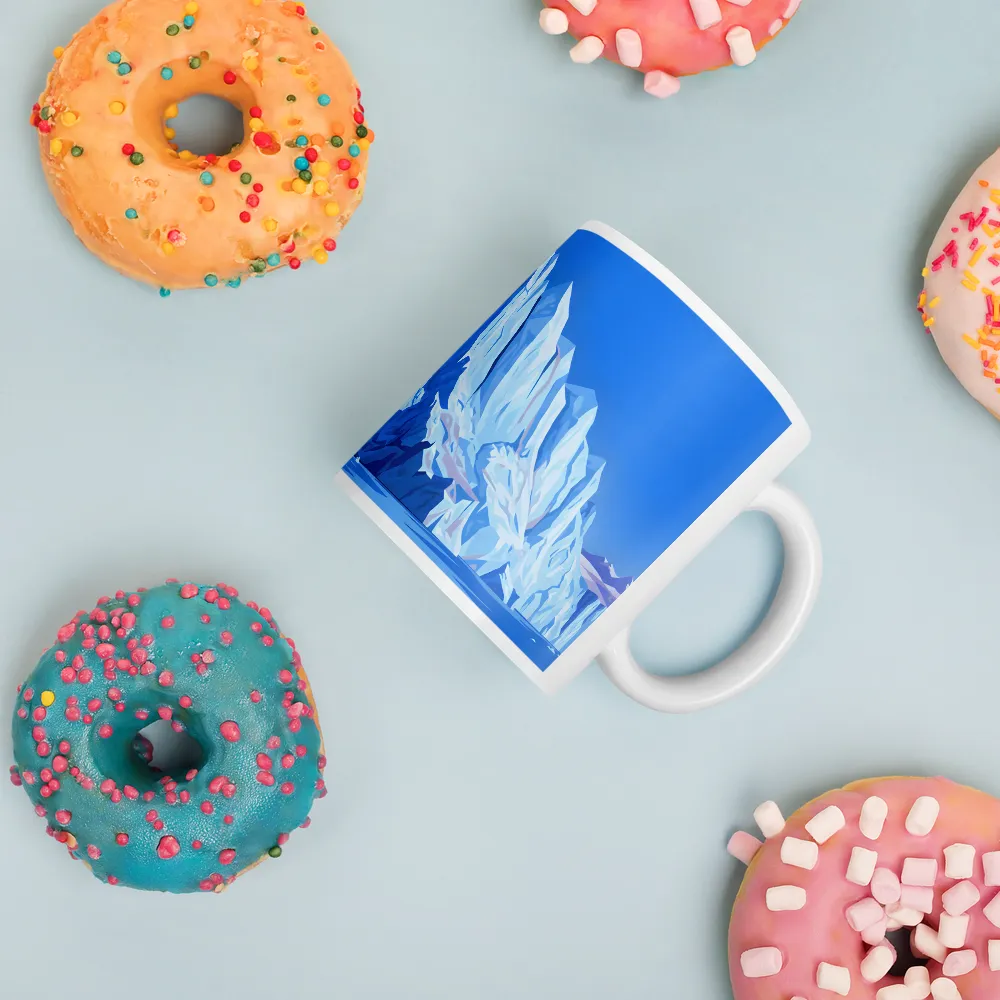 Blue Glacier 
 Mug with Red inside | 15 oz