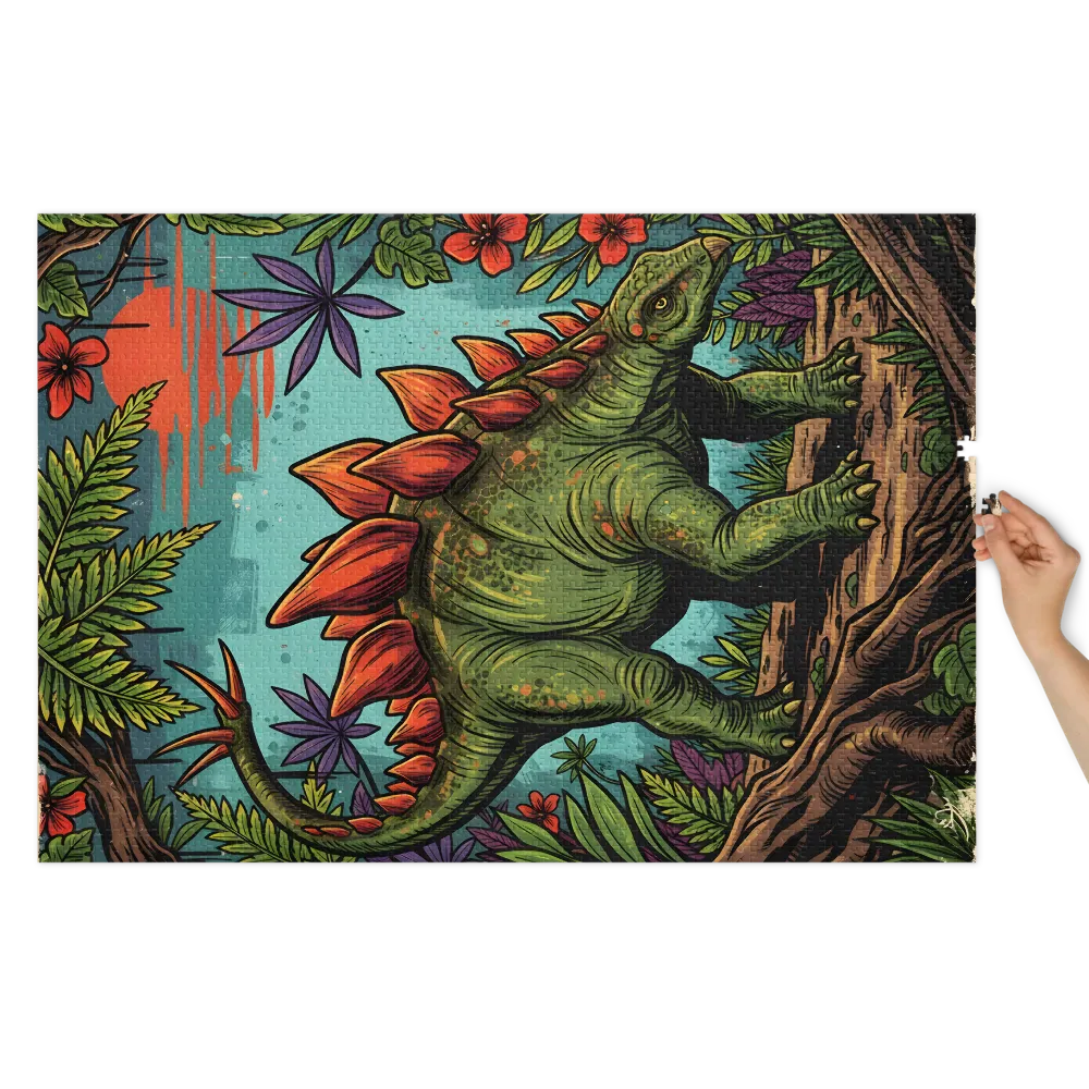 Tropical Stegosaurus | Jigsaw Puzzles