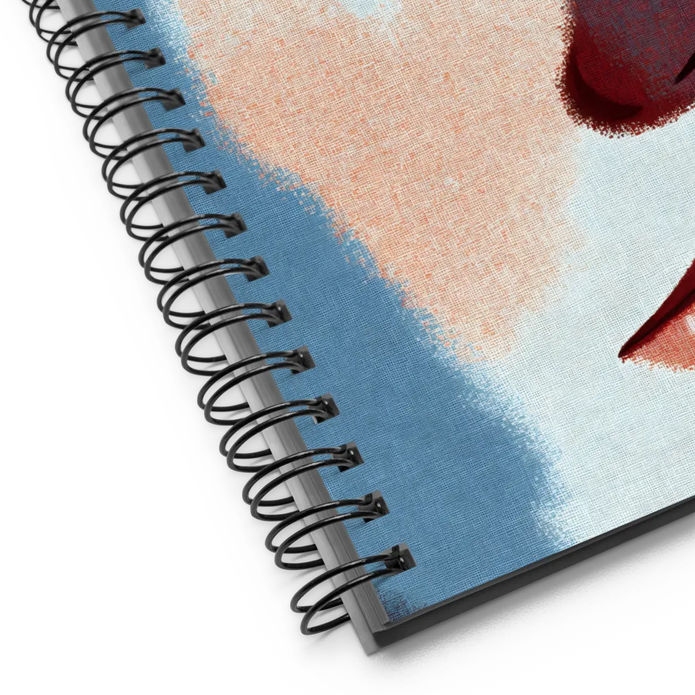 Stippled Female Profile 
 Spiral Notebook | 140 pages