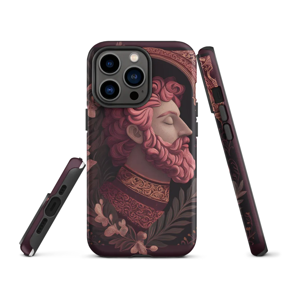 Ornamental Portrait of a Bearded Man | Phone Case