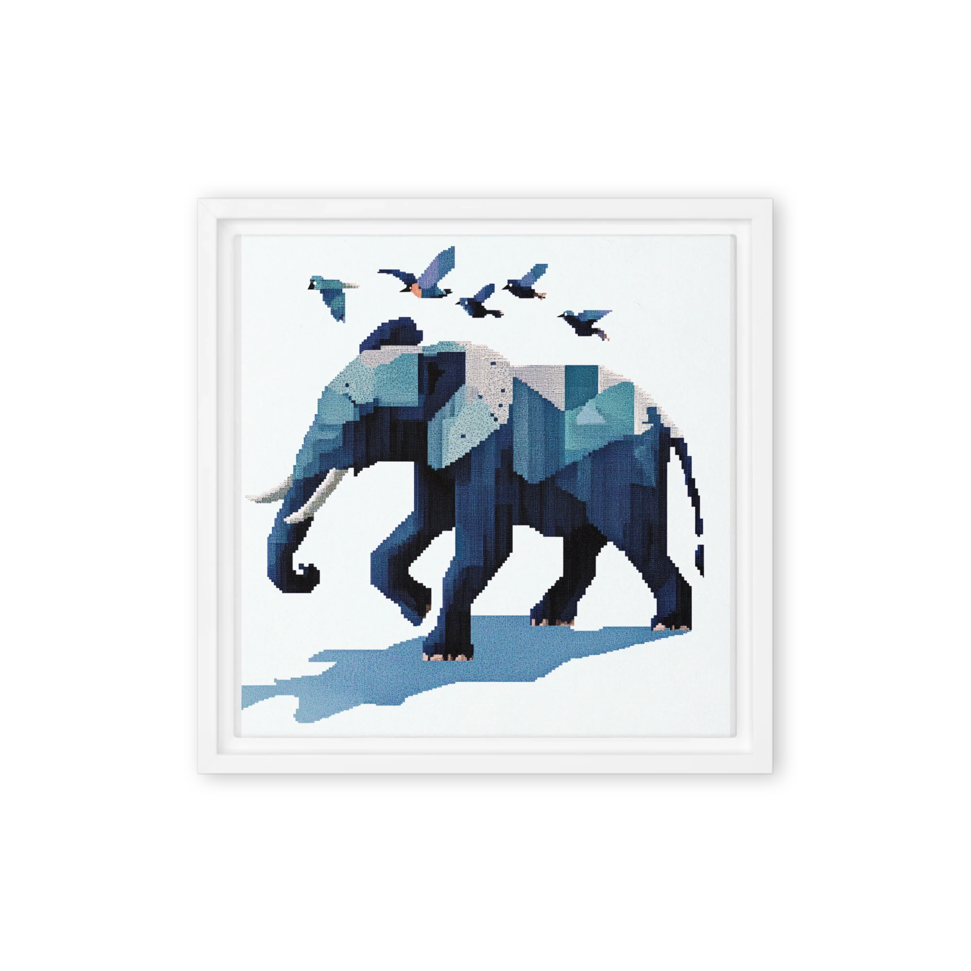 Pixelated Elephant Journey