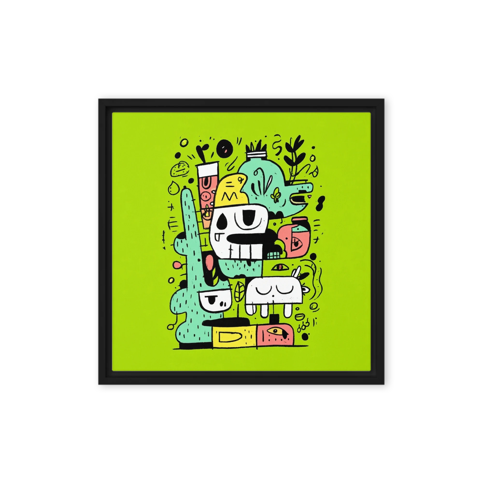 Neon Monster Doodle