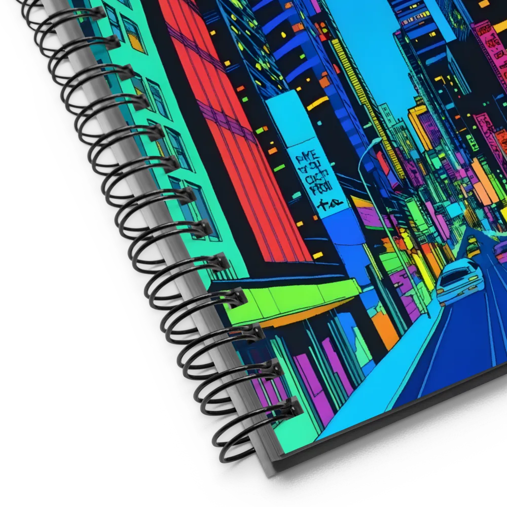 Cyberpunk City Nights 
 Spiral Notebook | 140 pages