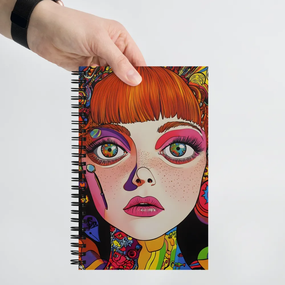 Psychedelic Dream Portrait 
 Spiral Notebook | 140 pages