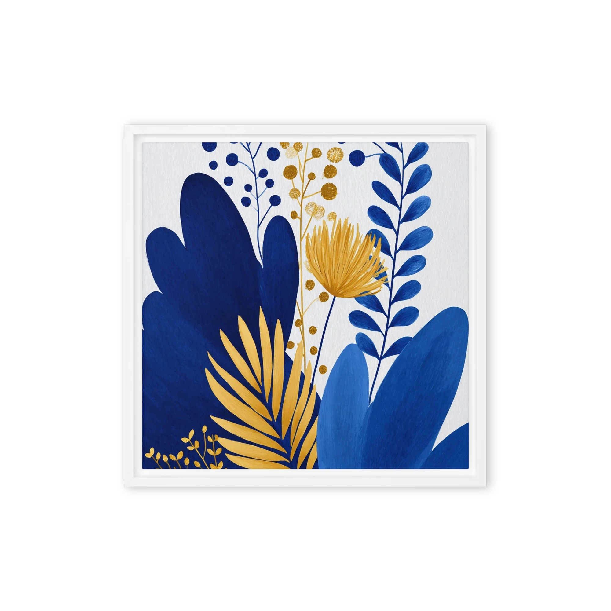 Golden Blue Flora