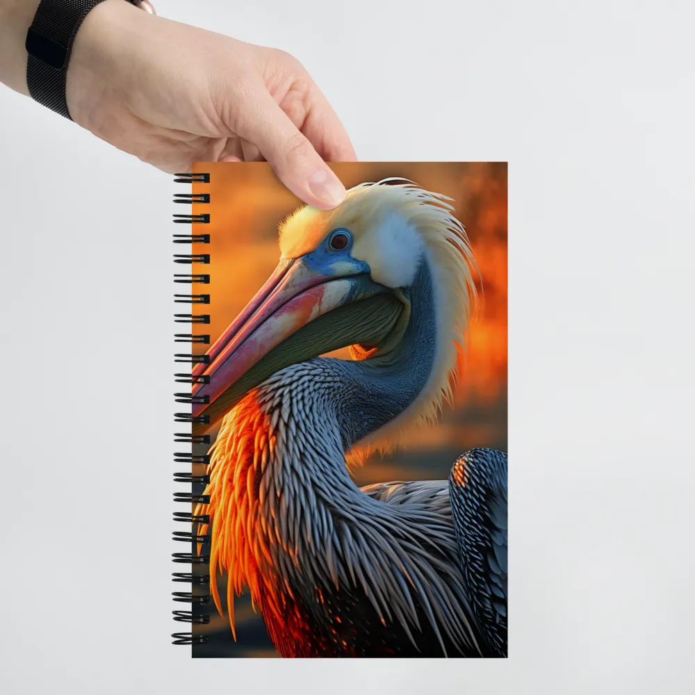Elegance of the Pelican at Sunset