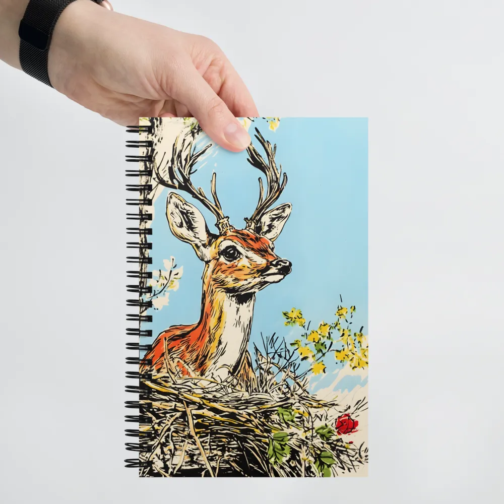 Forest Stag's Nest 
 Spiral Notebook | 140 pages