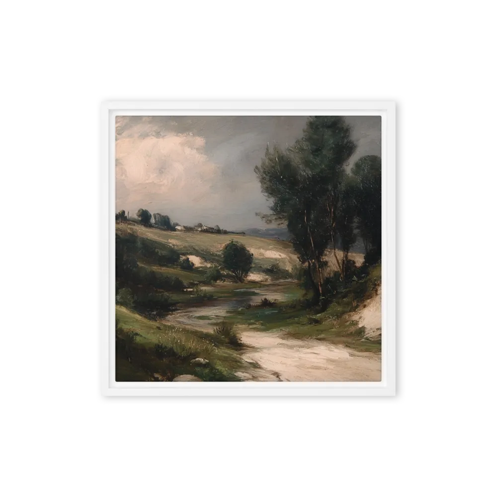The Winding Stream 
 Metal Print | 12″x 12″
