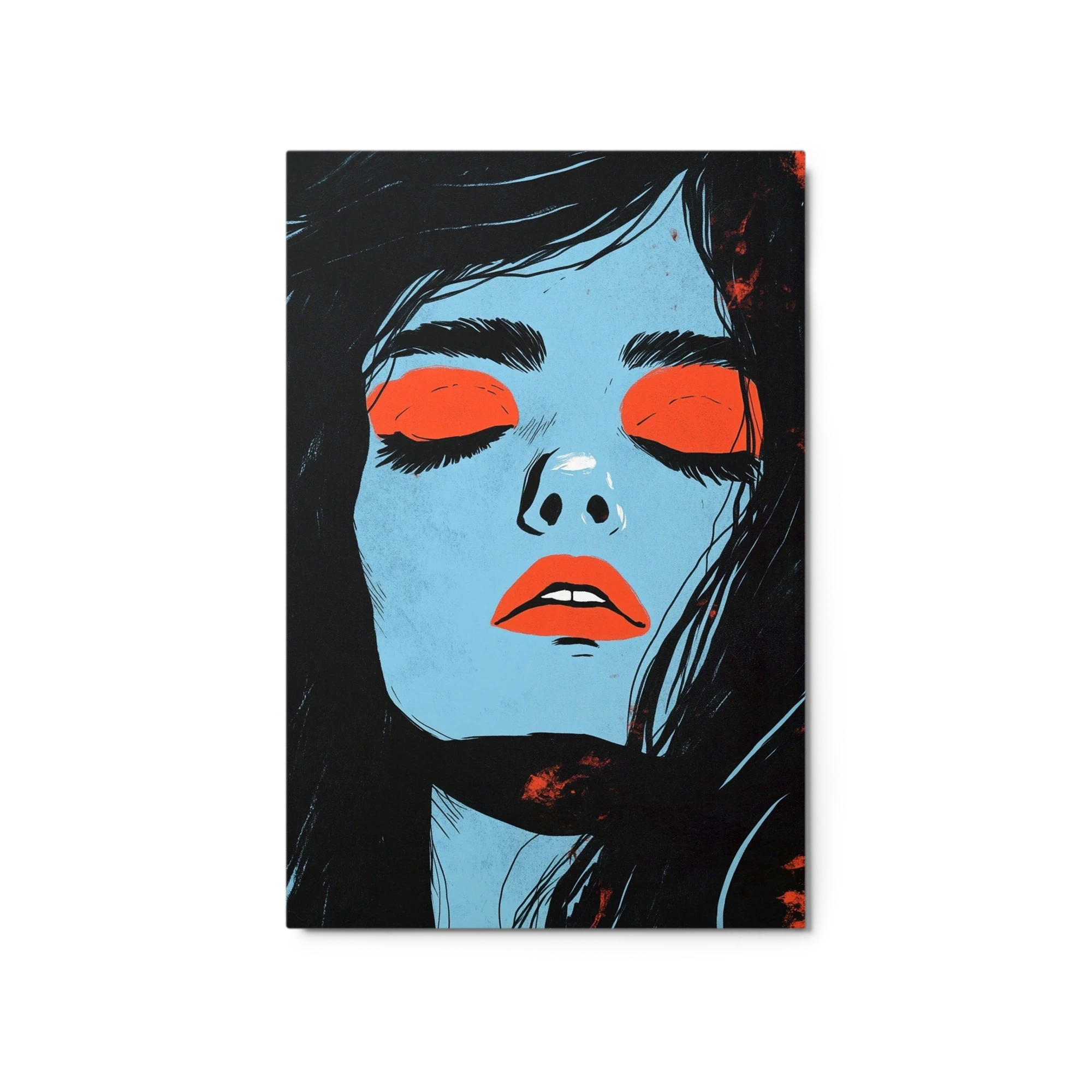 Vivid Female Portrait in Pop Art Style