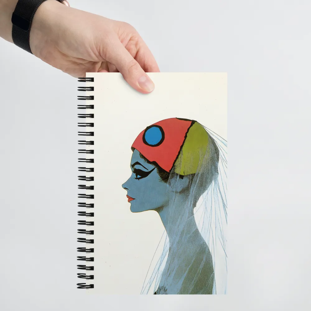 Stylish Profile in Pop Art 
 Spiral Notebook | 140 pages
