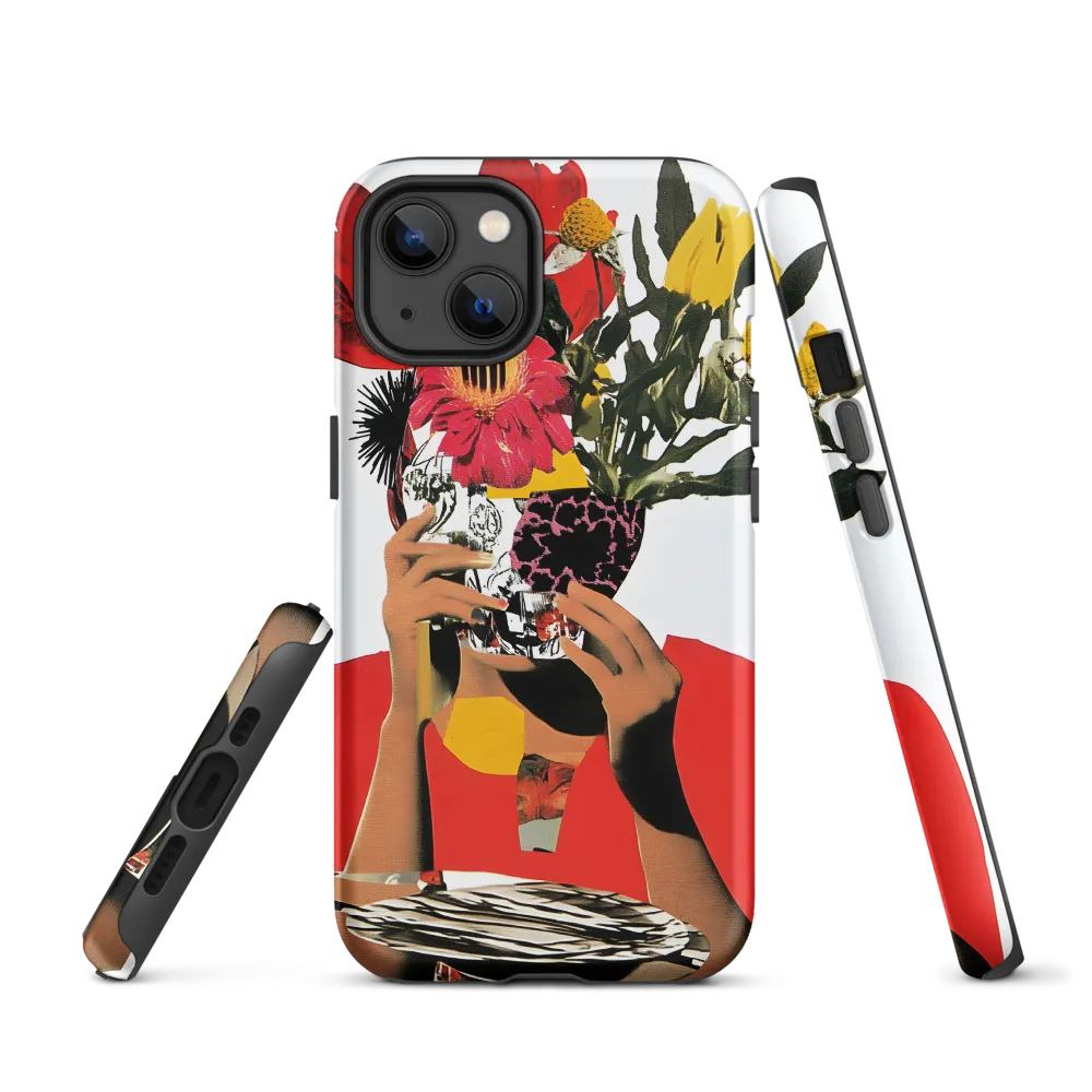 Surreal Floral Skull Collage | Phone Case