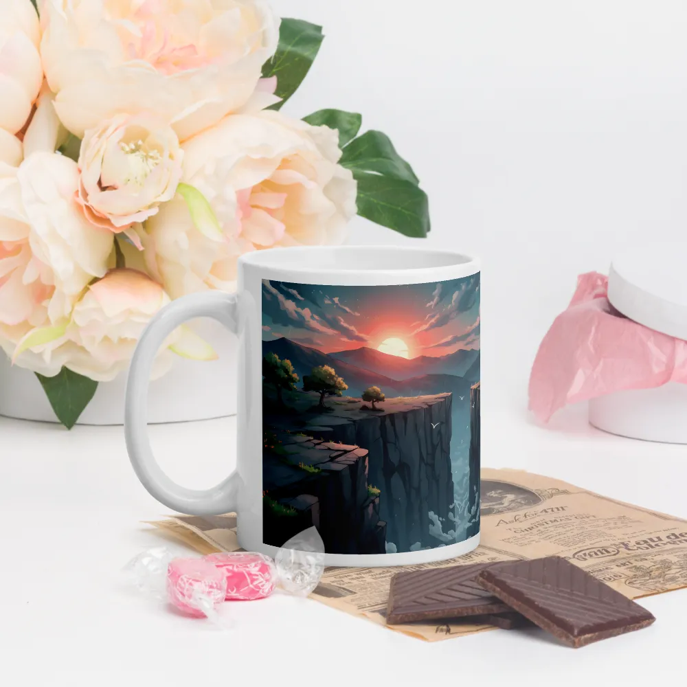 Sunset Rift 
 Mug with Red inside | 15 oz