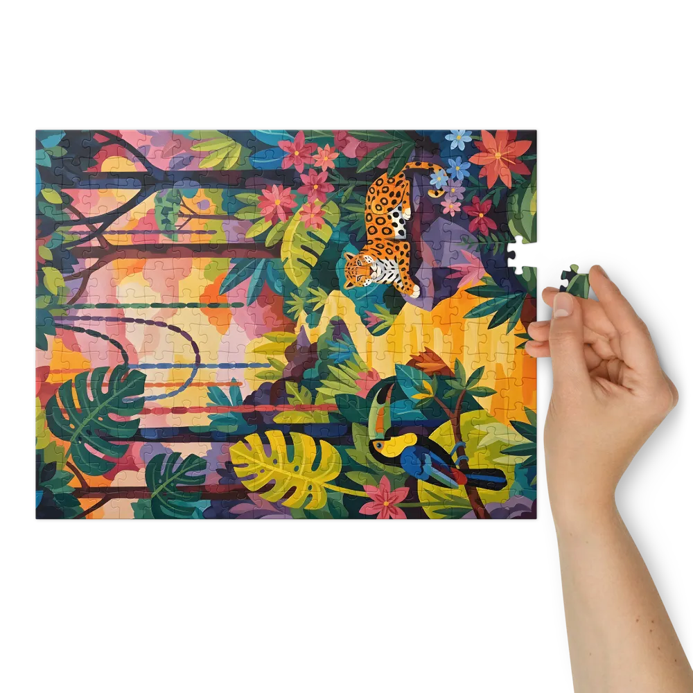 Vibrant Jungle Harmony | Jigsaw Puzzles