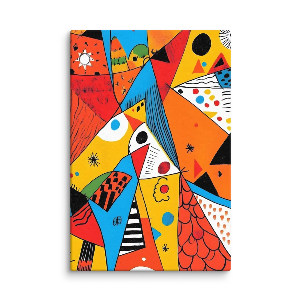 Vibrant Geometric Abstraction 
 Canvas | 32″x 48″