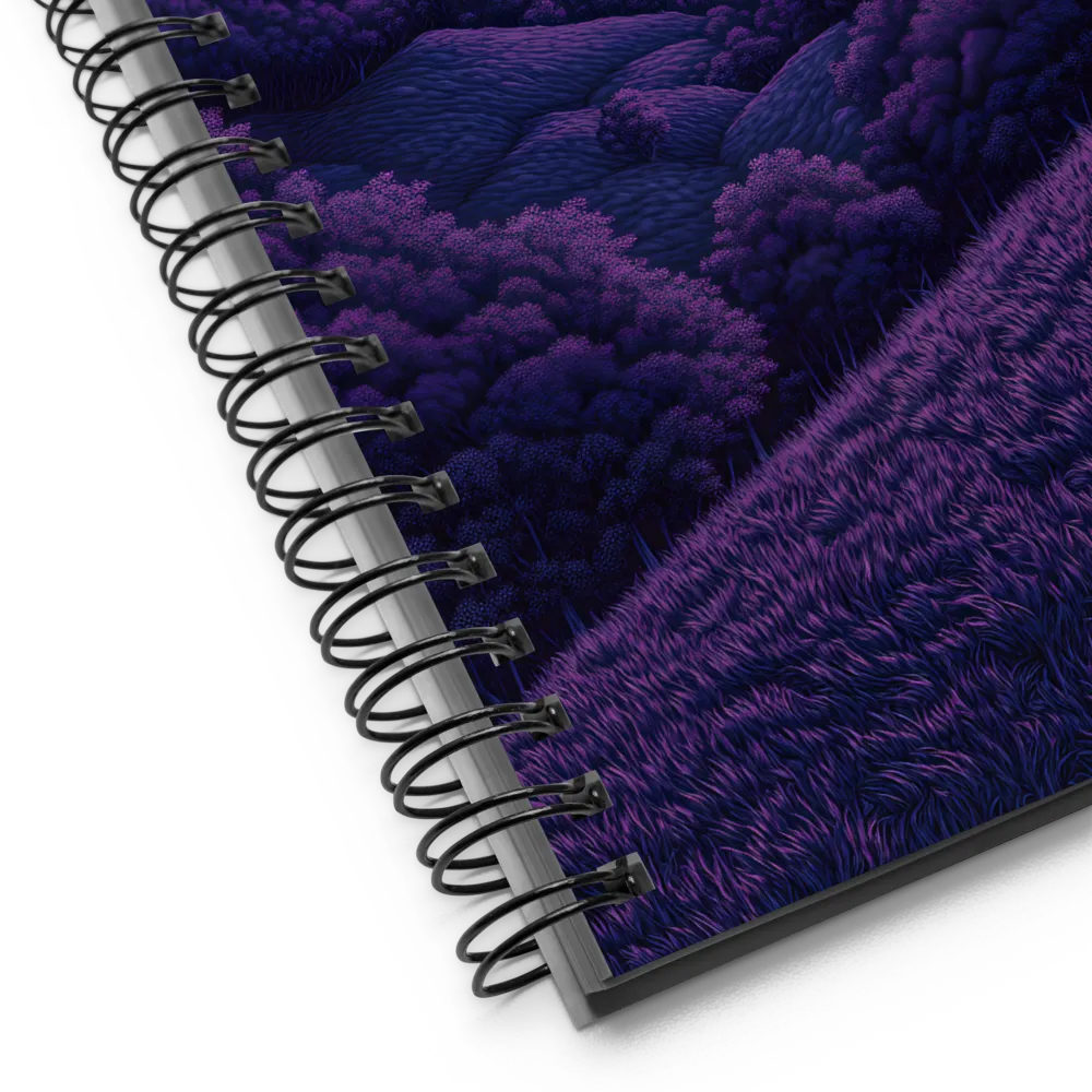 Nightfall in the Violet Hills 
 Spiral Notebook | 140 pages