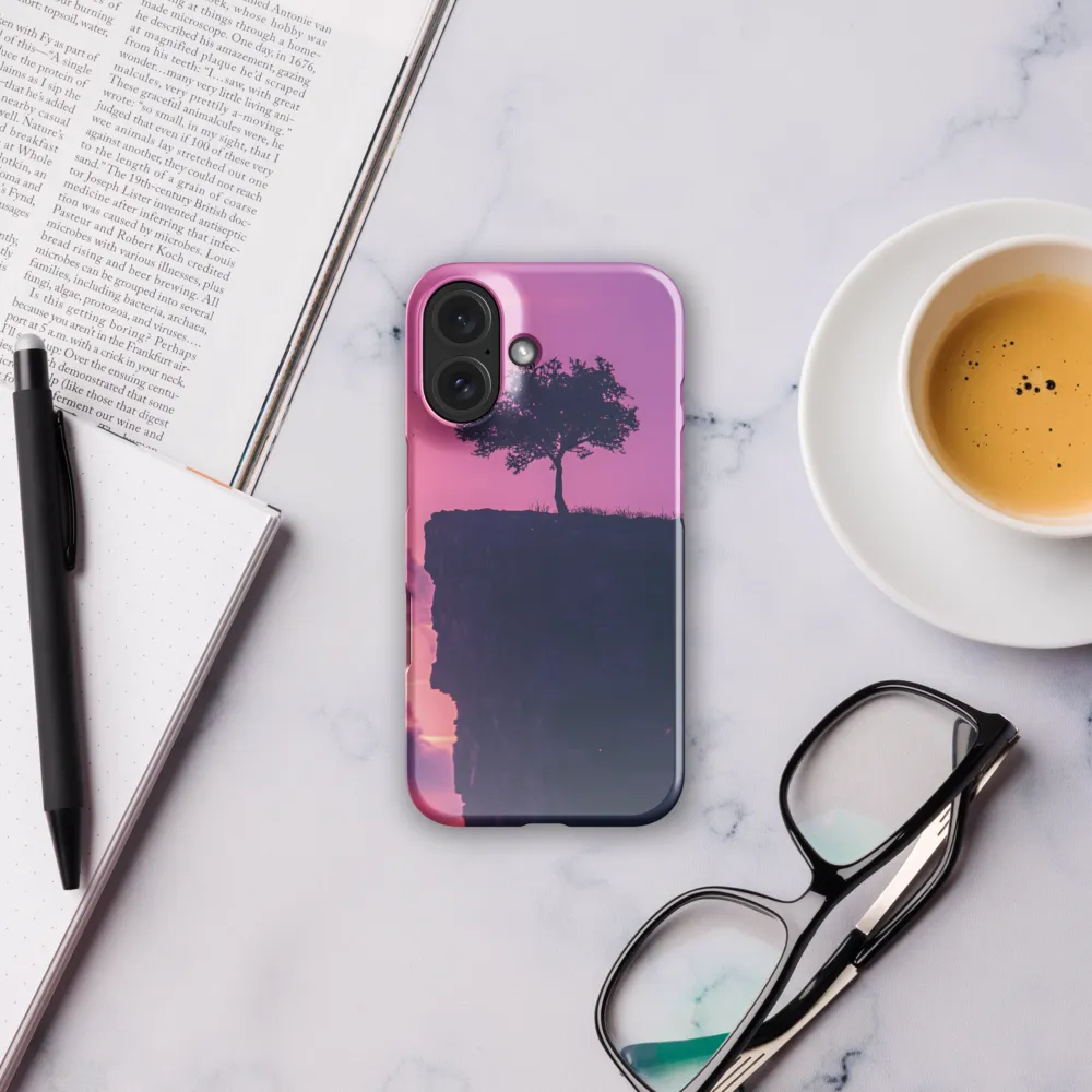 Lone Tree on Purple Cliff 
 iPhone 15 | Tough Case