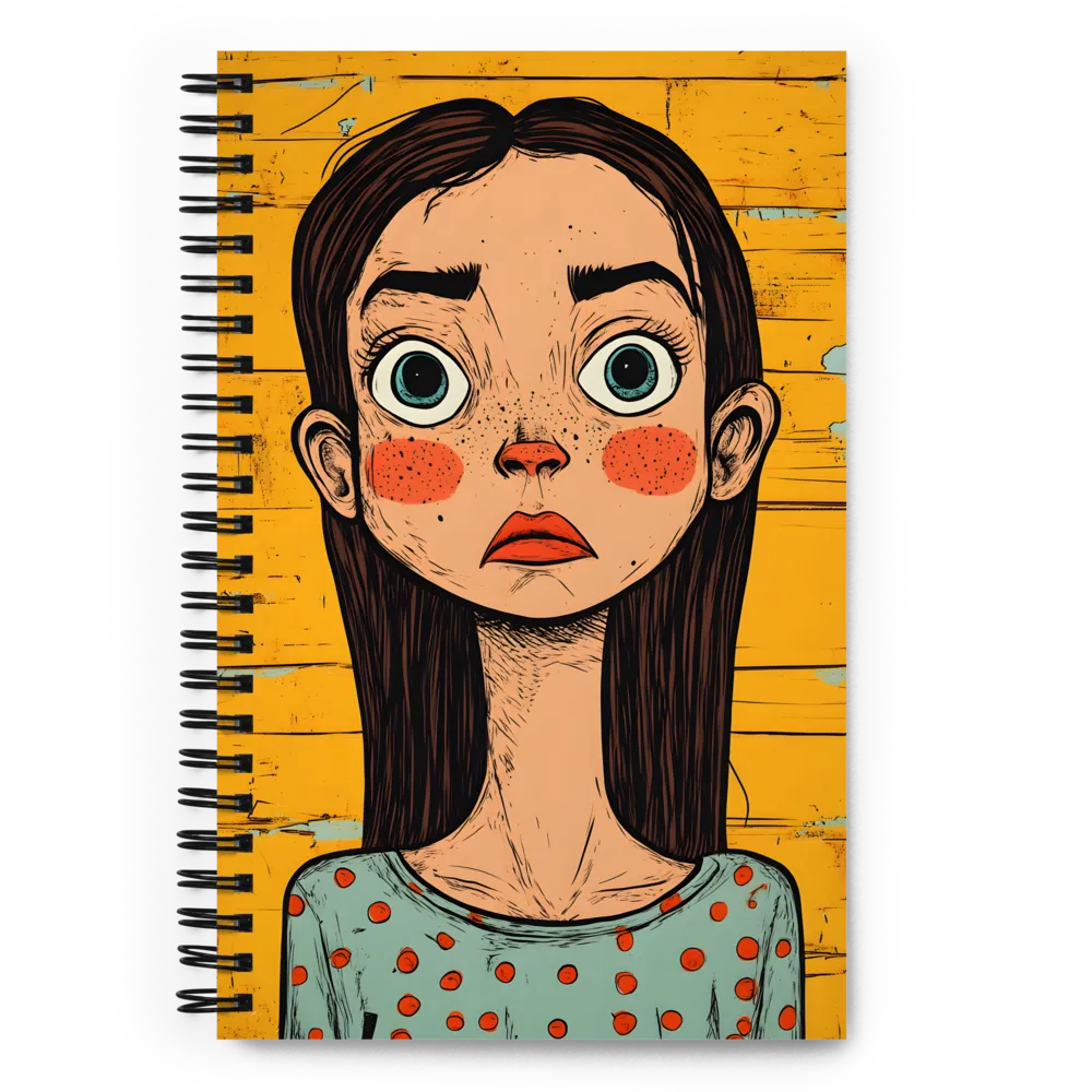 Wide-Eyed Girl 
 Spiral Notebook | 140 pages