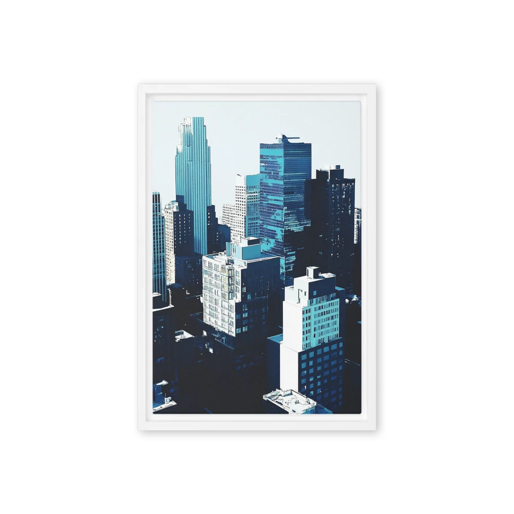 Urban Azure Canvas | Art Print