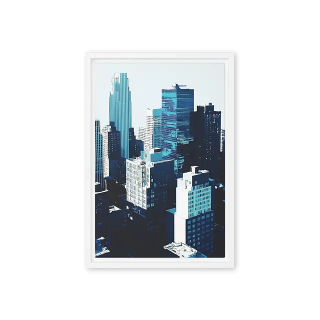 Urban Azure Canvas | Art Print