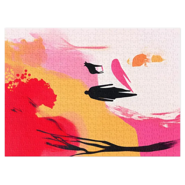 Abstract Landscape with Silhouette | Jigsaw Puzzle (252/520 pieces)