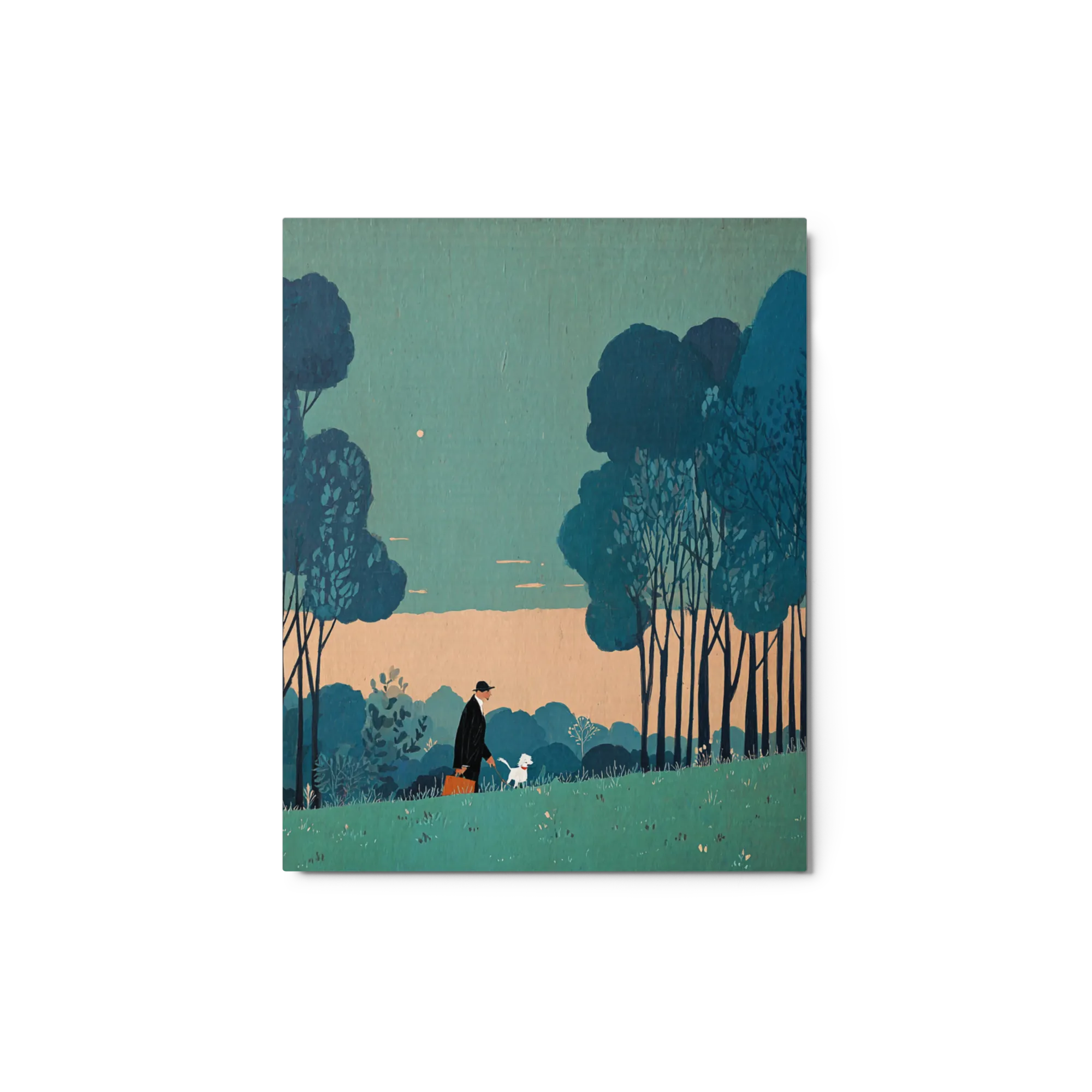 Stroll in the Teal Forest