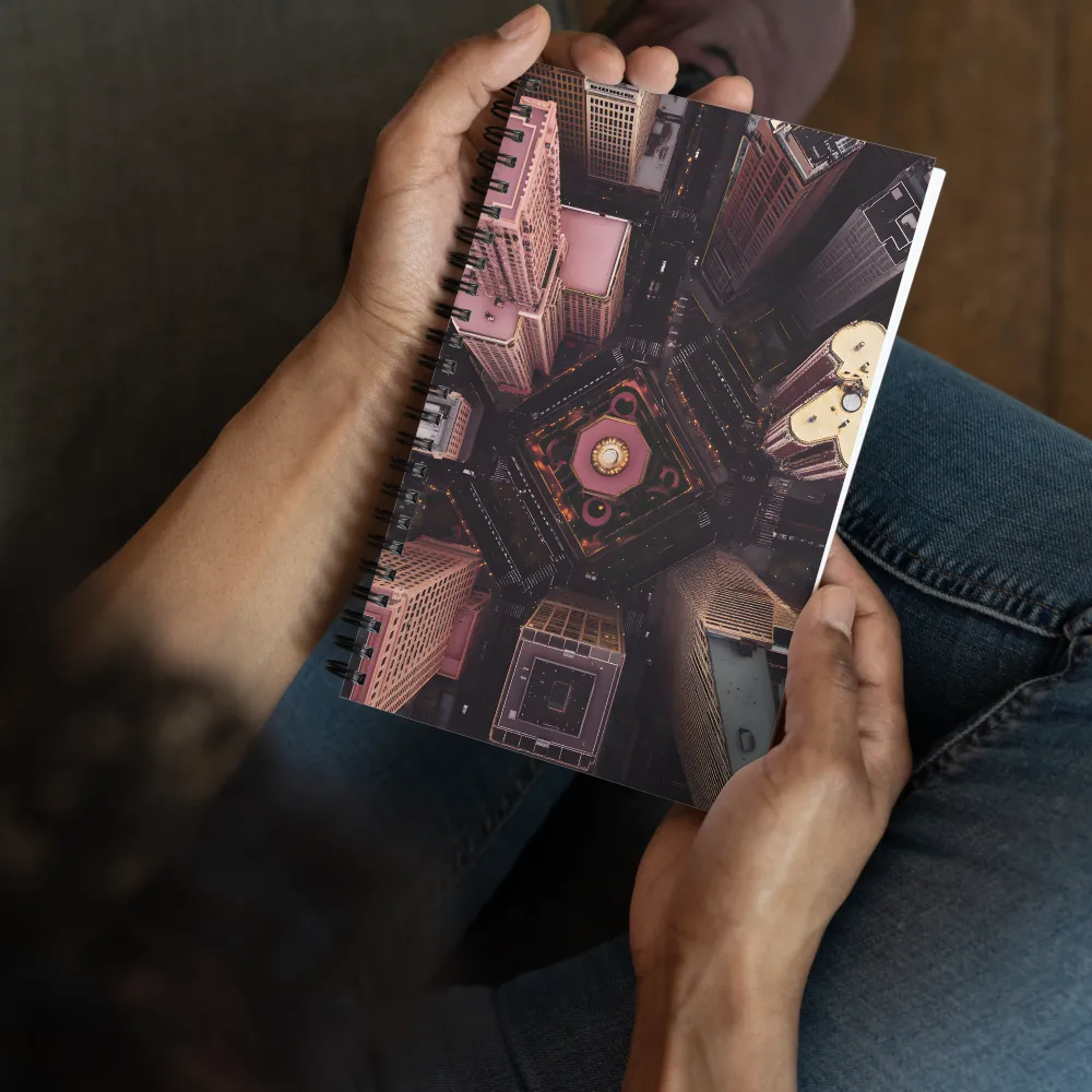 Urban Crossroads from Above 
 Spiral Notebook | 140 pages