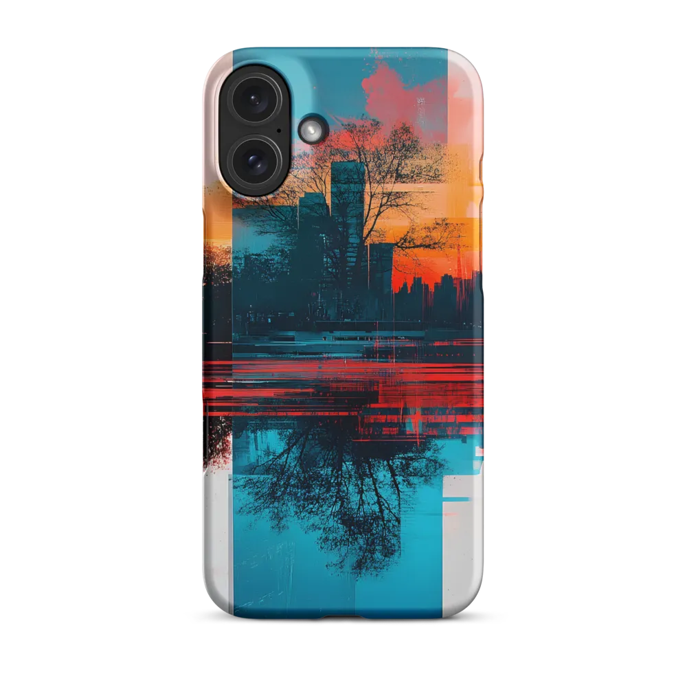 Abstract Cityscape with Nature Reflection | Phone Case