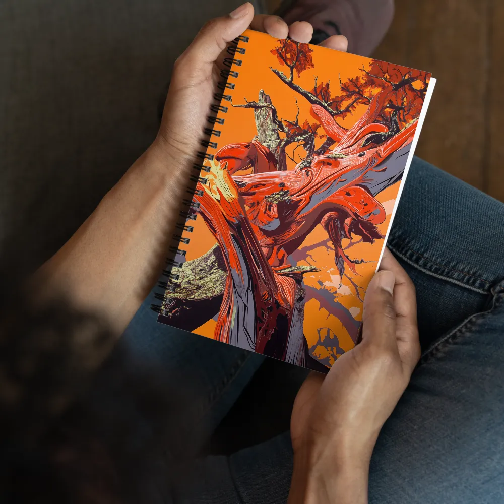 Tangled Ember Tree 
 Spiral Notebook | 140 pages