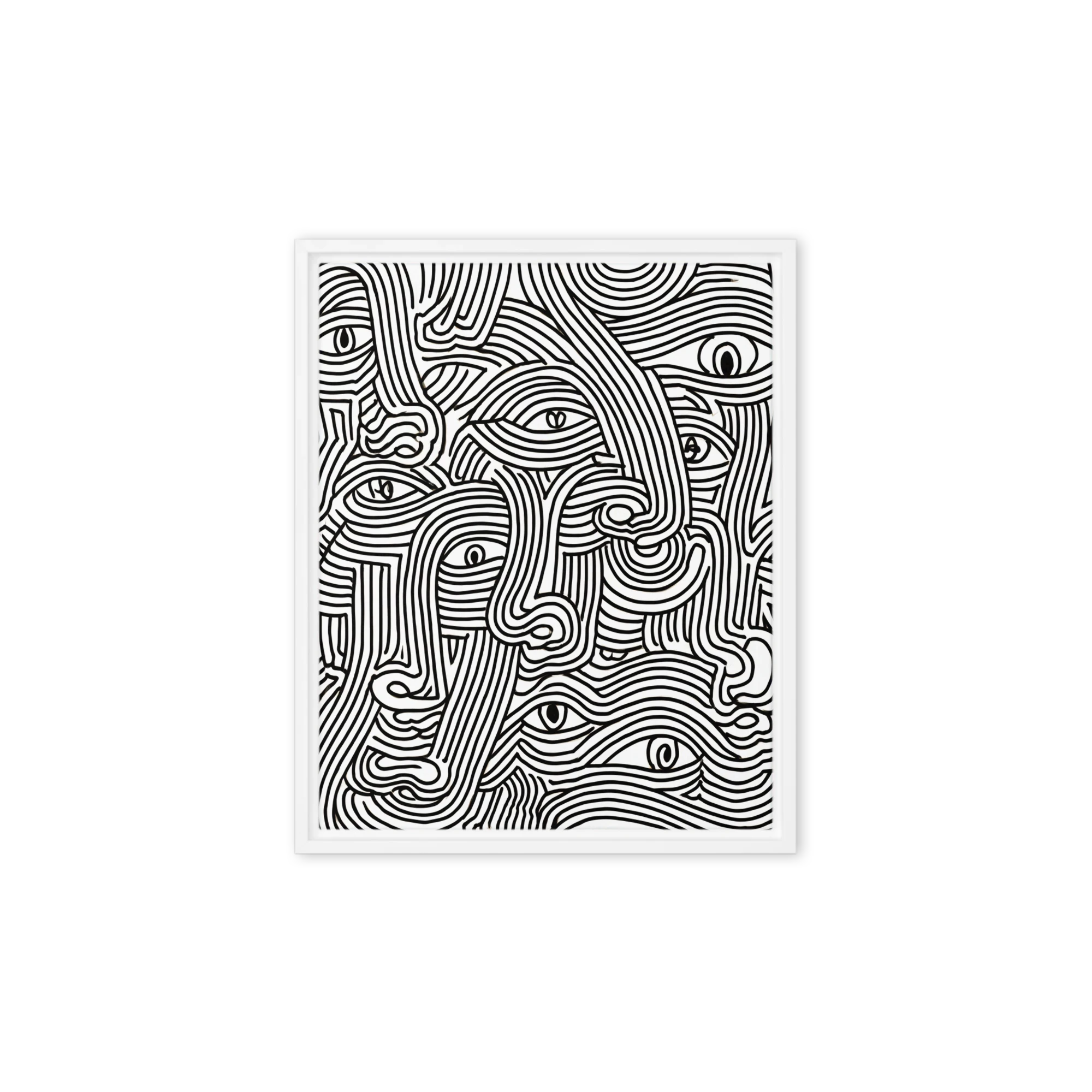 Intertwined Faces | Art Print