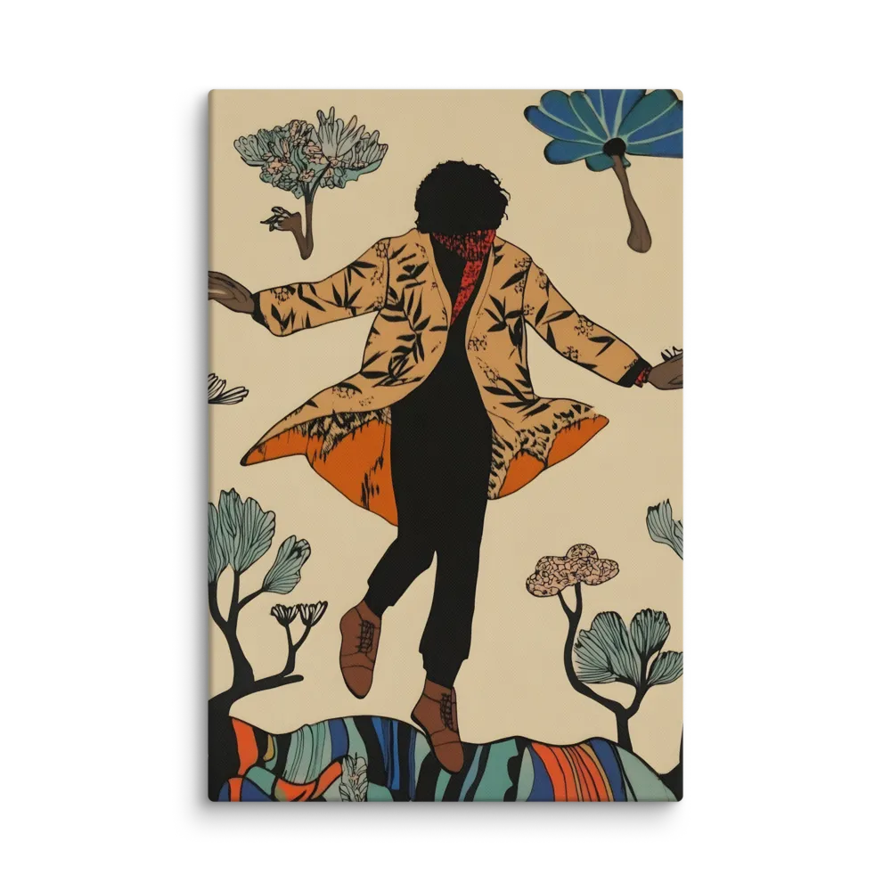 Patterned Wanderer 
 Metal Print | 20″x 30″