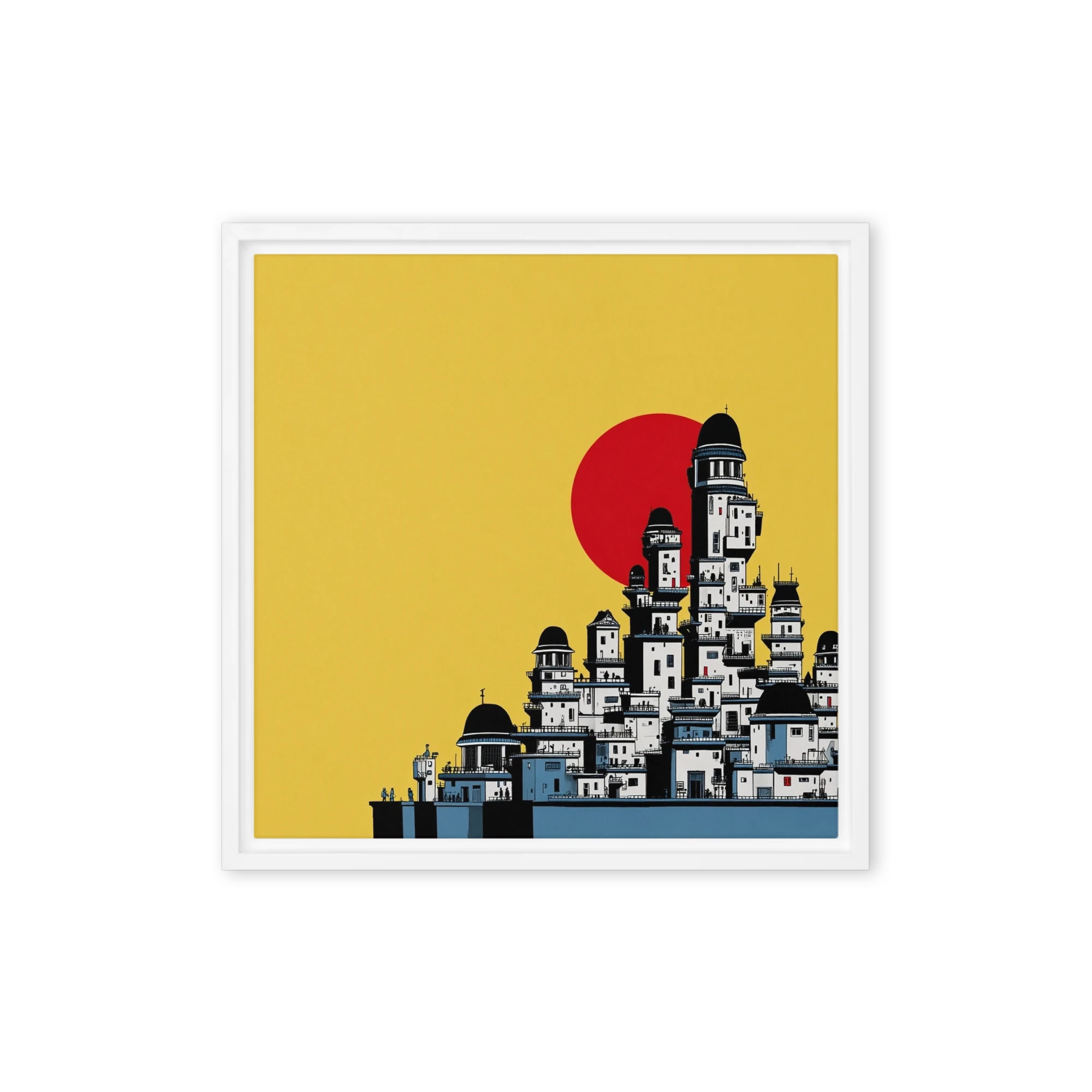 Crimson Sun City | Art Print