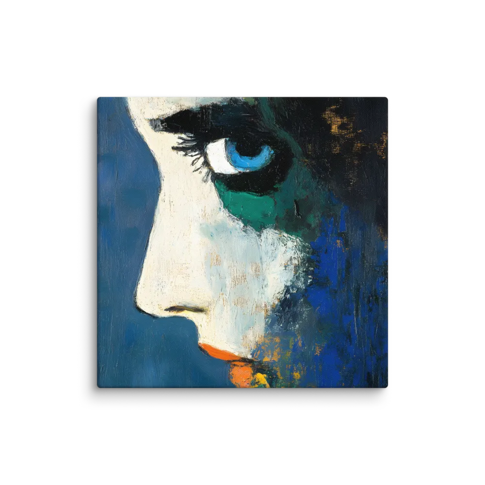 Scraped pigment and solitary figures — Heavy impasto oils