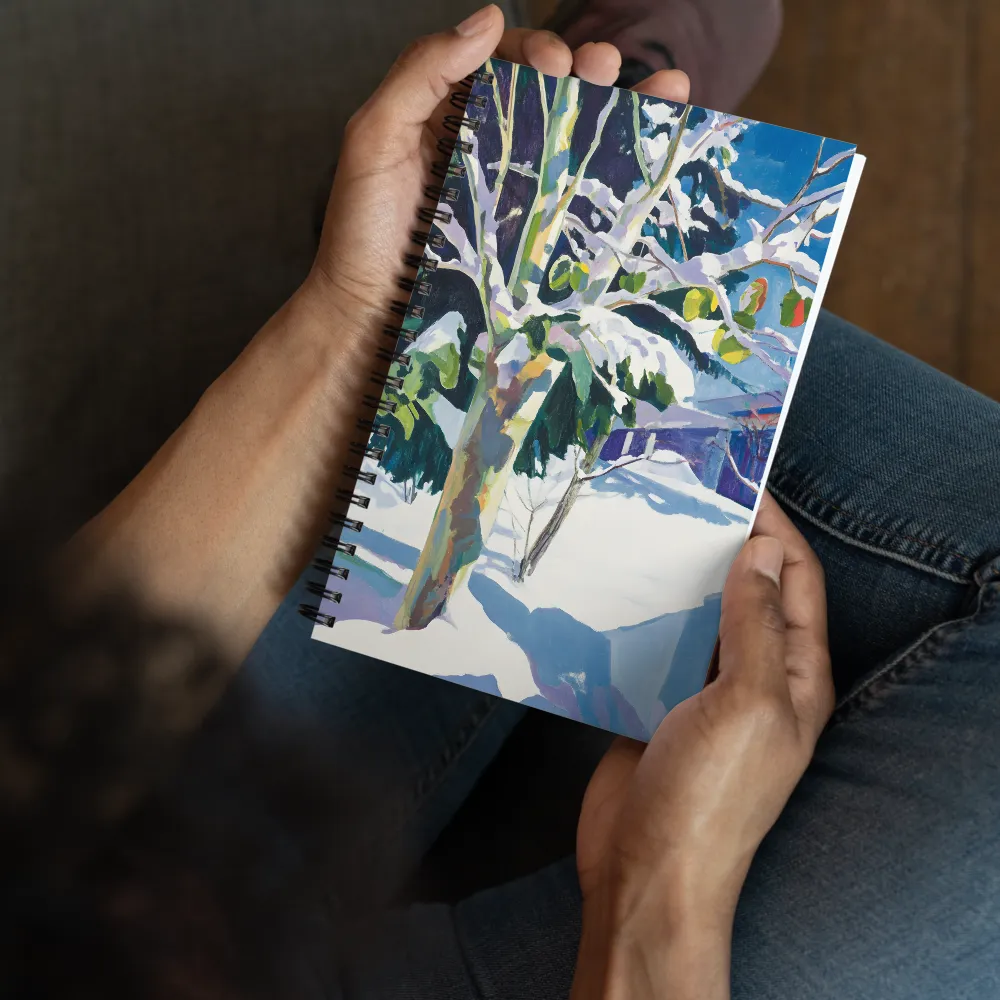 Winter's Serene Embrace 
 Spiral Notebook | 140 pages