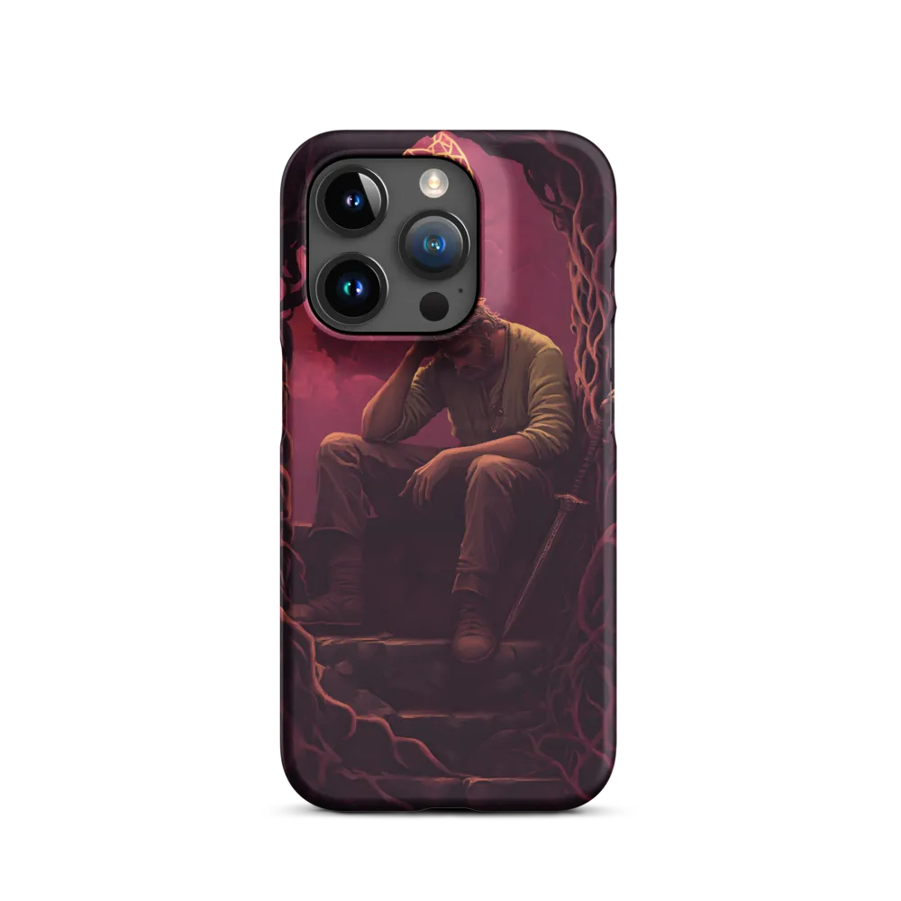 Melancholic Man with Sword | Phone Case
