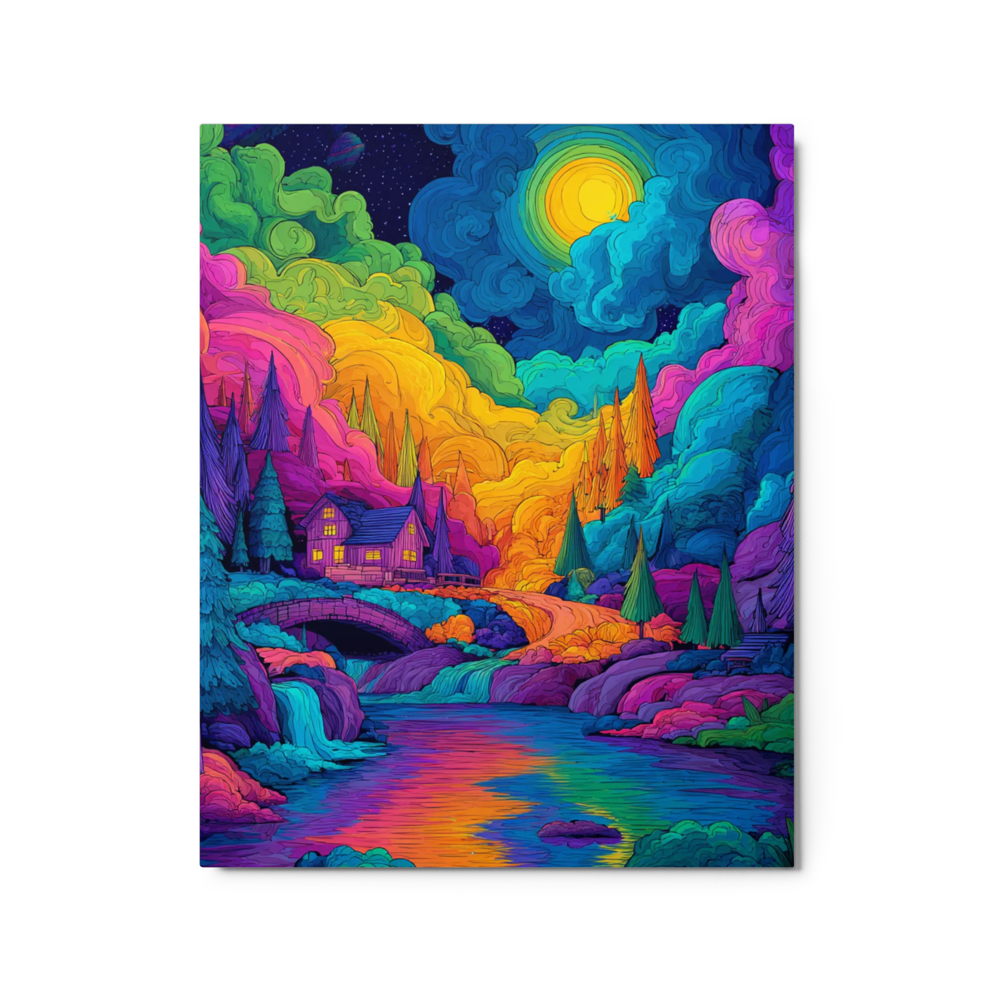 Dreamscape Valley 
 Metal Print | 8″x 10″