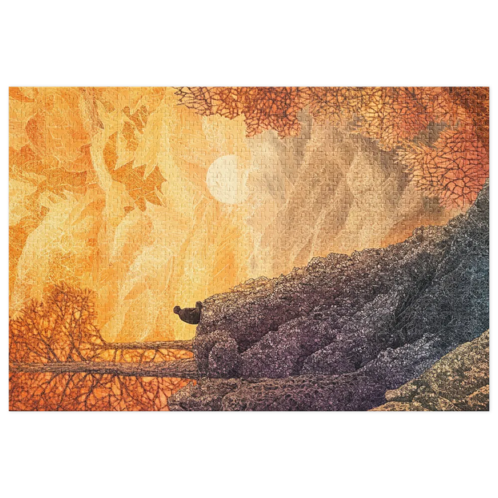 Twilight Contemplation 
 Jigsaw Puzzle in Tin Box
