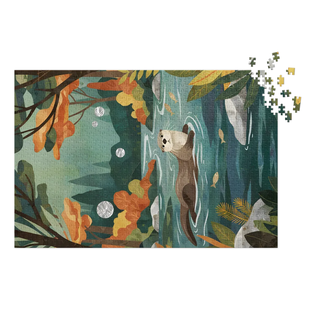 Autumn River Otter | Jigsaw Puzzles