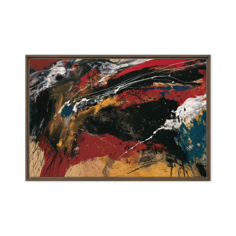 Impasto Ridges, Pitch Black Slashes — At the loaded brush