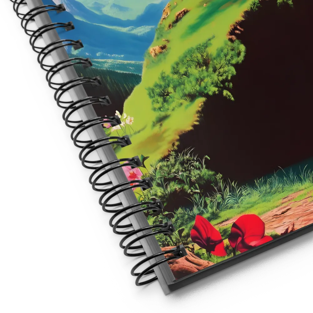Solitary Tree on Cliff 
 Spiral Notebook | 140 pages