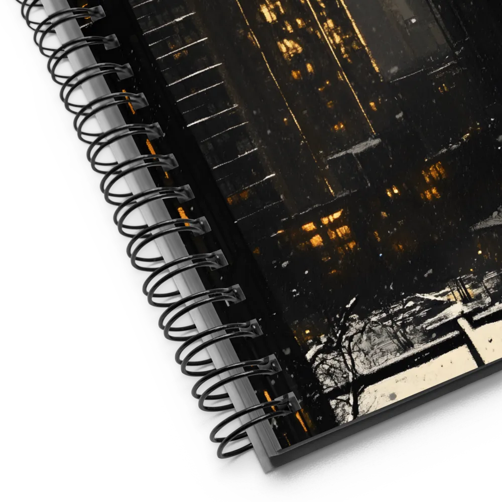 Winter City Glow 
 Spiral Notebook | 140 pages