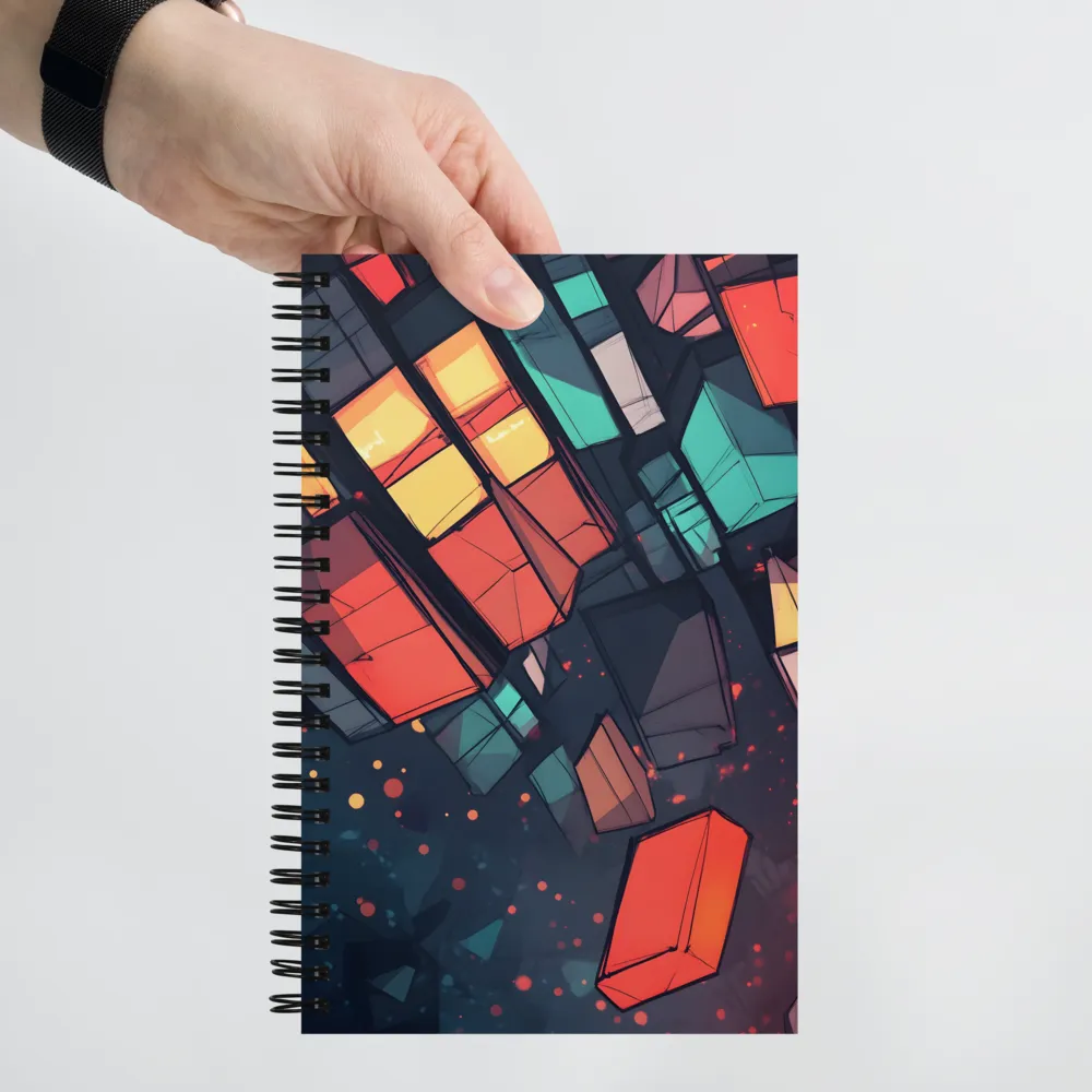 Luminous Architectural Geometry 
 Spiral Notebook | 140 pages