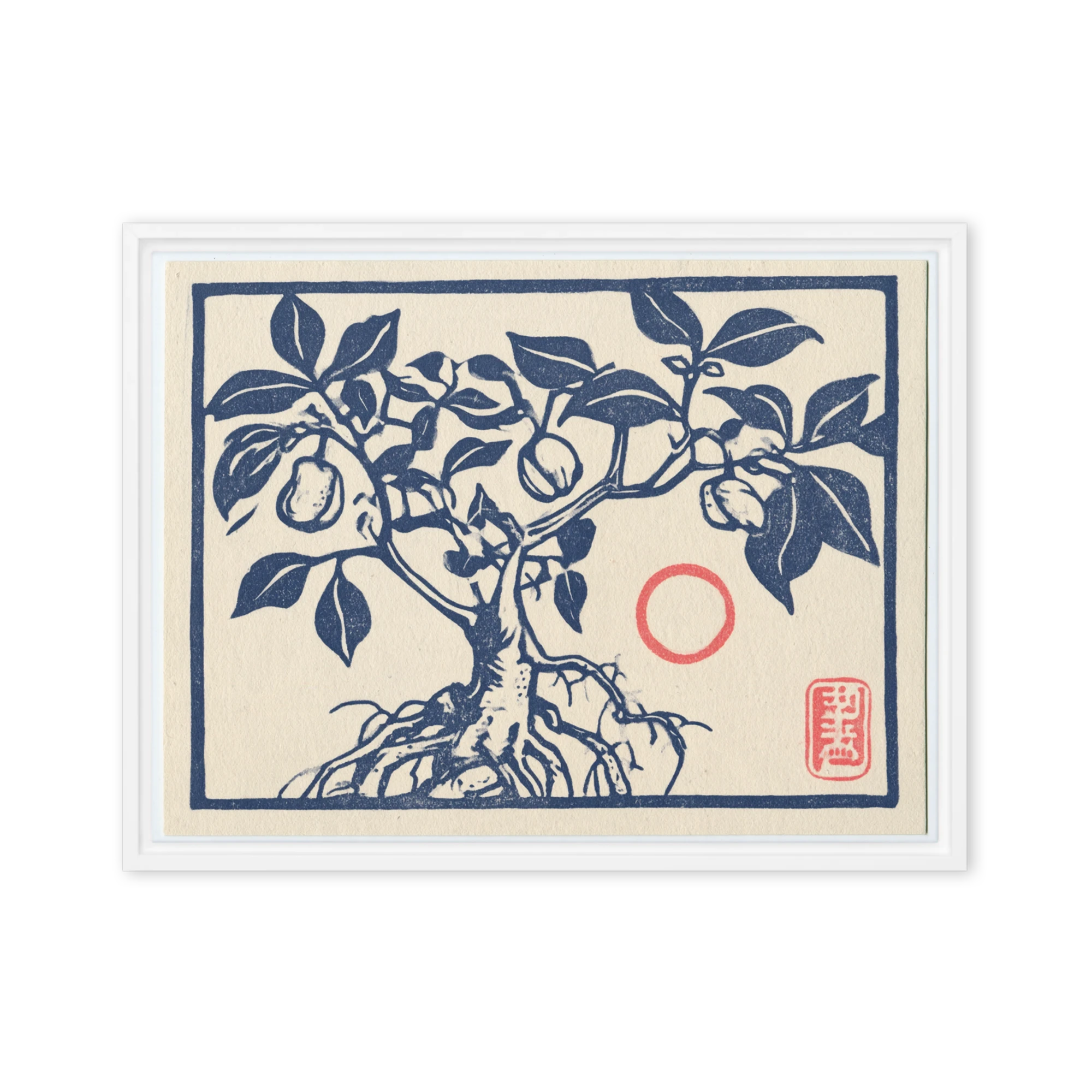 Potted Tree with Exposed Roots | Art Print