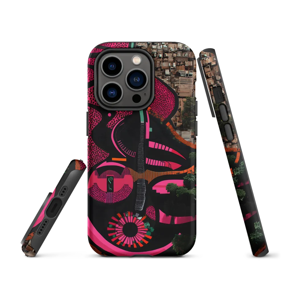 Topographic Echoes of the Favela | Phone Case