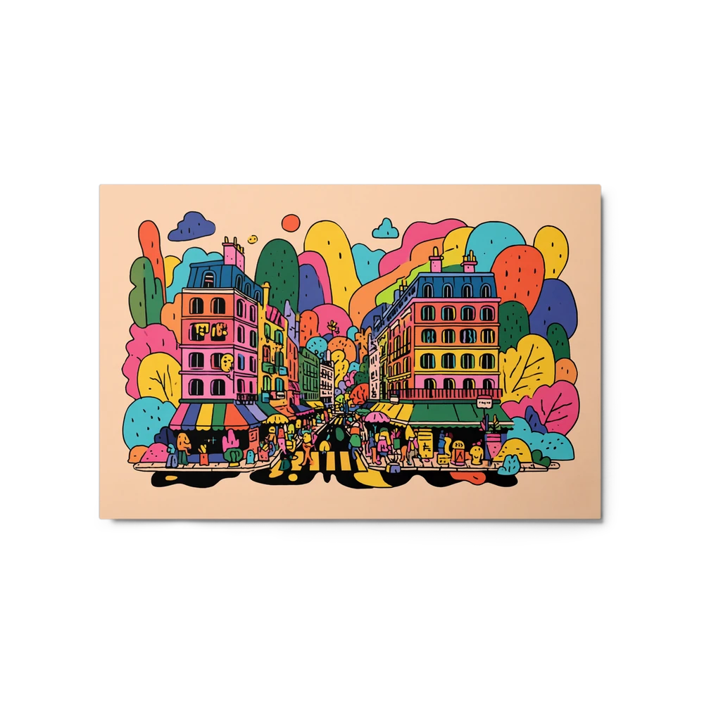 Colorful Street Doodles | Art Print