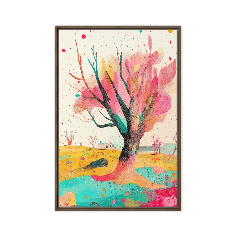 Pink Foliage Tree | Art Print