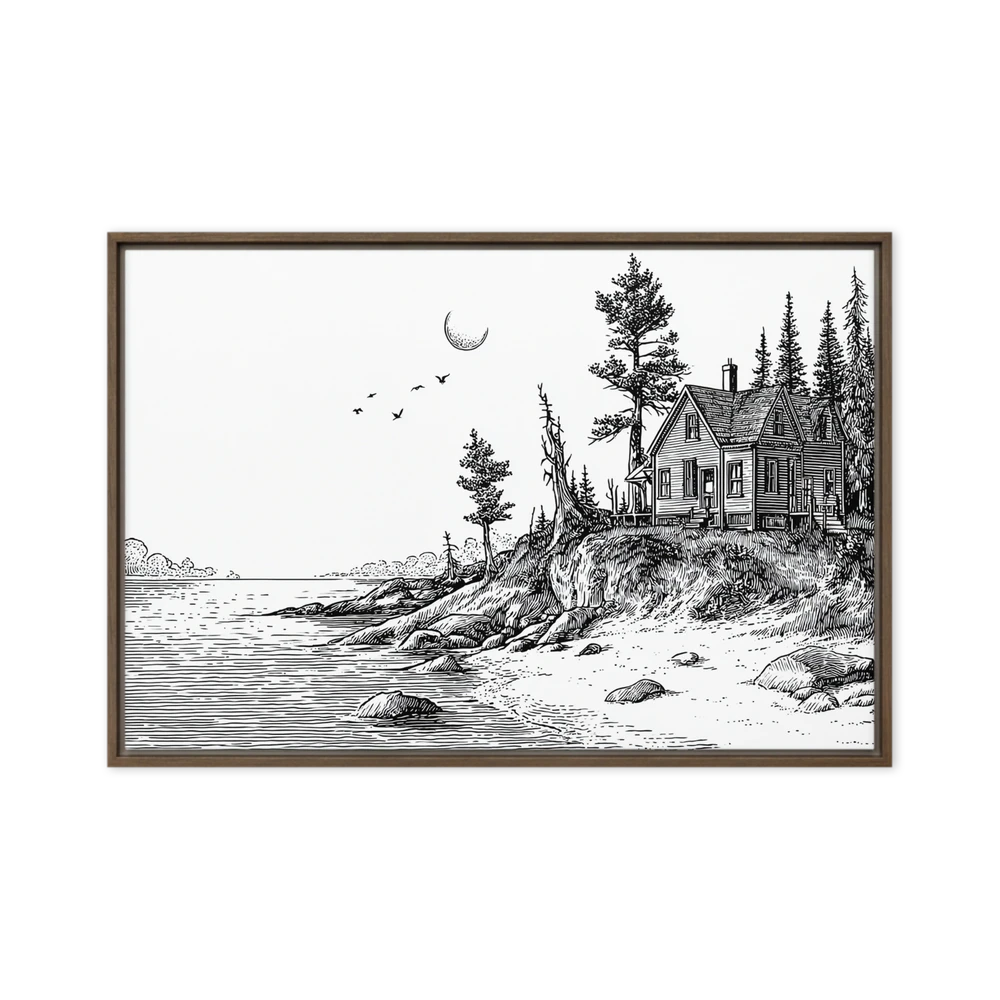 Solitude by the Shore | Art Print