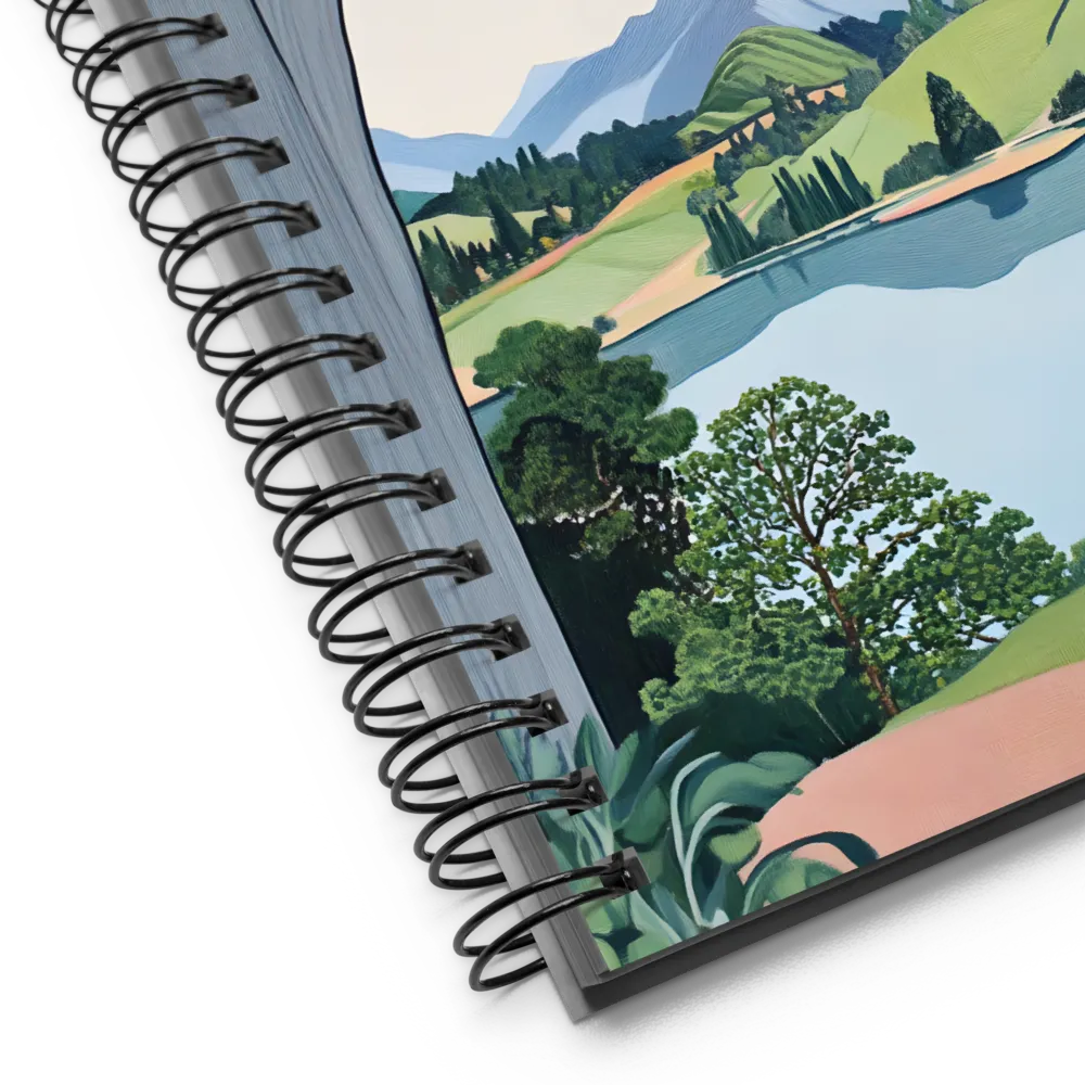 Serene Lakeside Vista 
 Spiral Notebook | 140 pages
