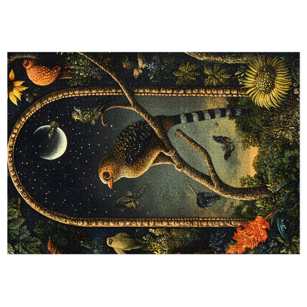 Arco Noturno na Selva 
 Puzzle em caixa de metal