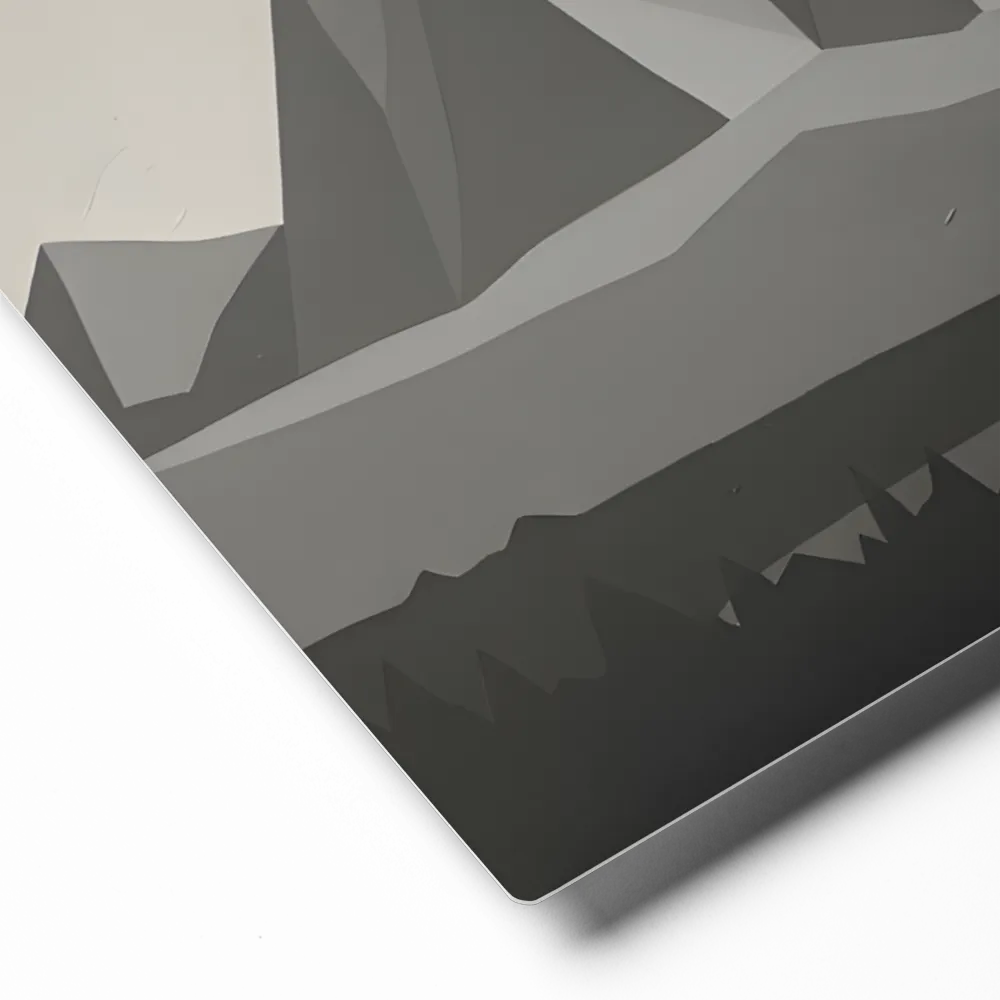 Solitude in Grayscale Peaks | Art Print