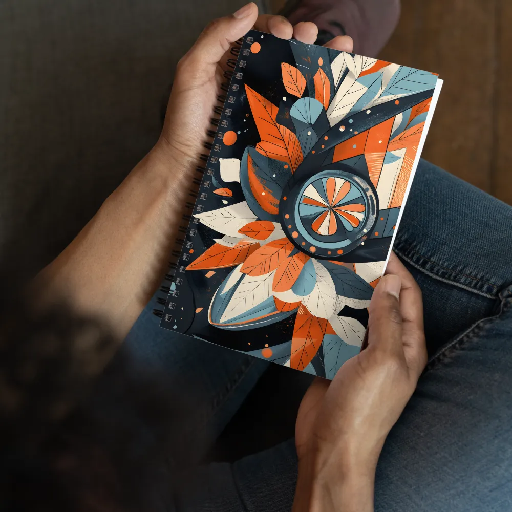 Layered Organic Forms 
 Spiral Notebook | 140 pages